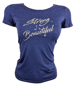 Form Fitting Woman's Tee - Strong/Beautiful VALOR FITNESS CLOTHING
