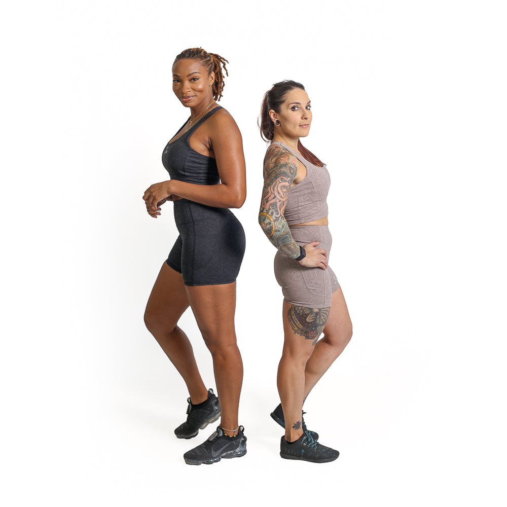 Women's Sports Bra and Shorts Workout Set - LA Active VALOR FITNESS CLOTHING