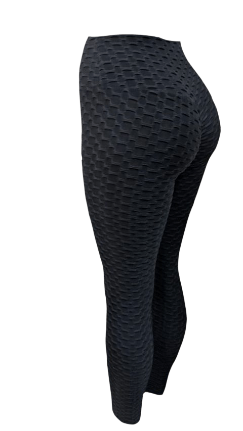 Women's Textured High Waisted Leggings - 3 Color Options 