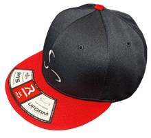Flexfit Hat - Black and Red VALOR FITNESS CLOTHING