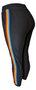 Women's Joggers Pants - Rainbow Stripe VALOR FITNESS CLOTHING