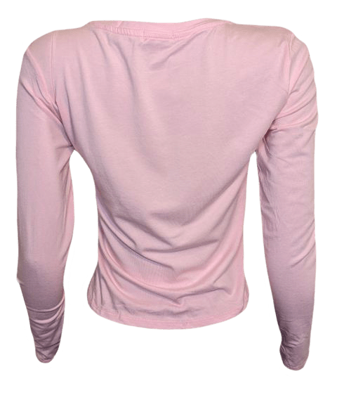 Women's Pink Long Sleeve Shirt - VALOR FITNESS CLOTHING