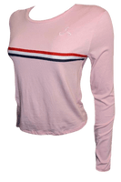 Women's Pink Long Sleeve Shirt VALOR FITNESS CLOTHING