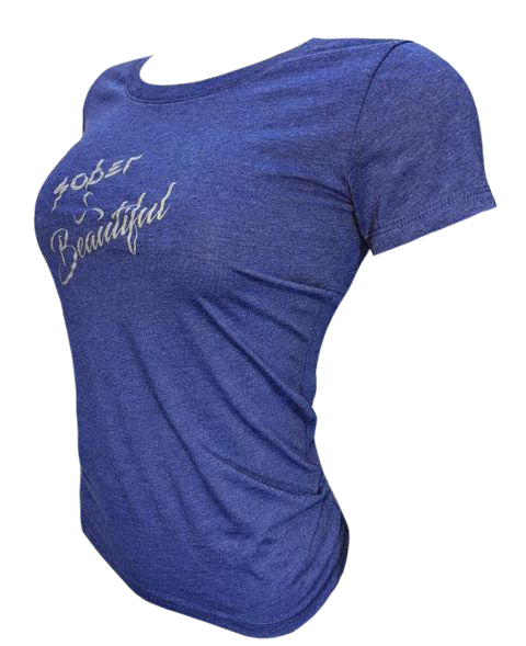 Form Fitting Women's Tee - Sober / Beautiful VALOR FITNESS CLOTHING