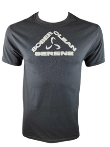 Men's T-Shirt - Sober Clean Serene VALOR FITNESS CLOTHING