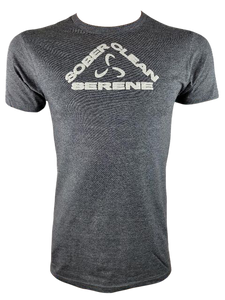 Men's T-Shirt - Sober Clean Serene VALOR FITNESS CLOTHING