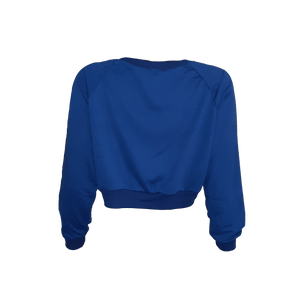 Women's Long Sleeve Crop Top Pullover 