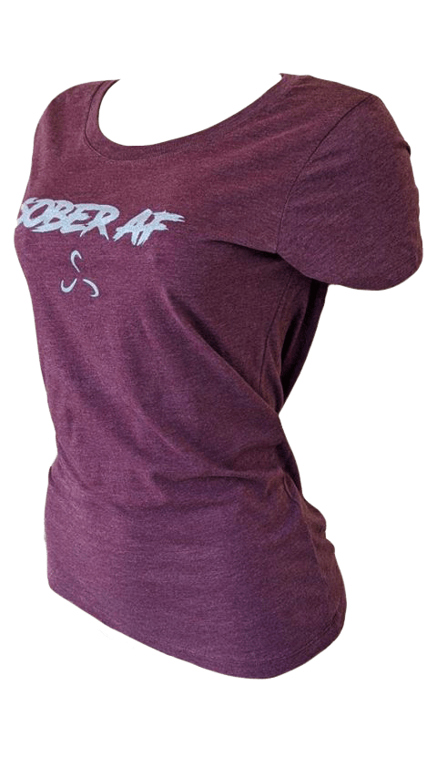 Women's Slim Fit Tee - Sober AF VALOR FITNESS CLOTHING