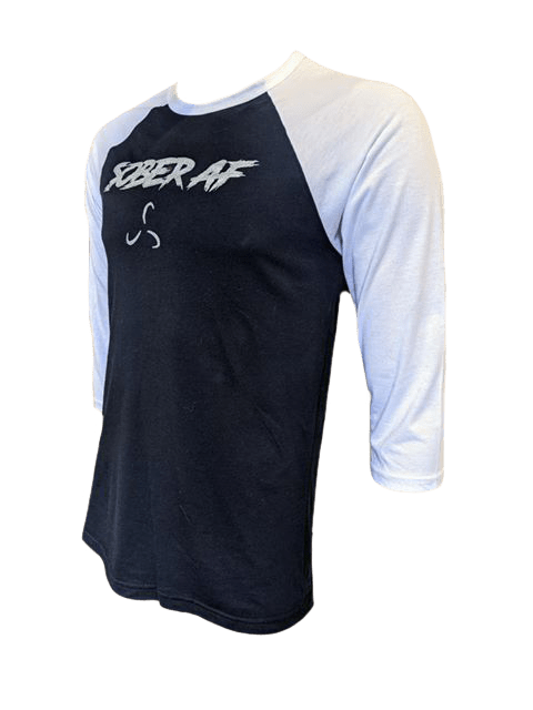 Men's 3/4 Sleeve T-Shirt - Sober AF 