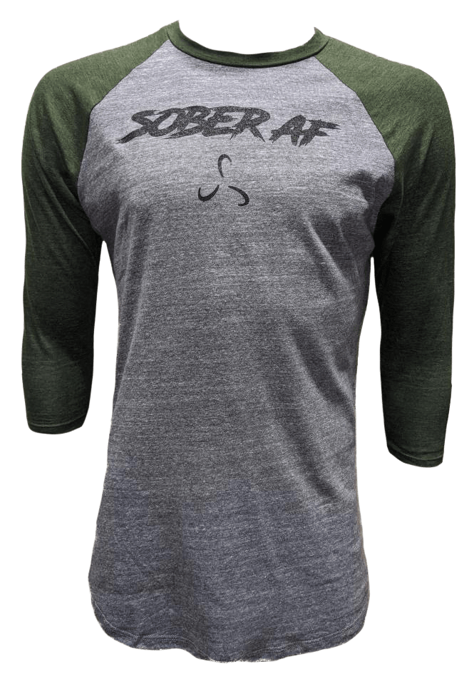Women's Sober AF Baseball Tee - 4 Color Options 