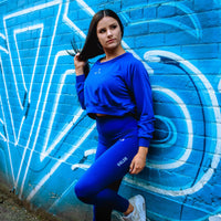 Women's Long Sleeve Crop Top Pullover 