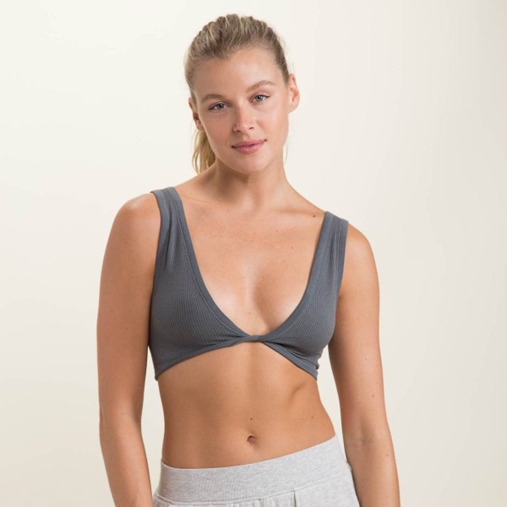 Women's Seamless Twist Front Bra - Ribbed - VALOR FITNESS CLOTHING