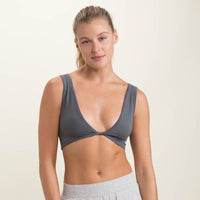 Women's Seamless Twist Front Bra - Ribbed 